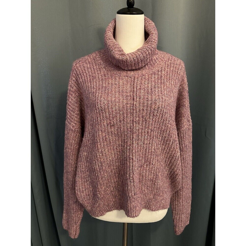 Lucky Brand Women’s Size M Purple Slouchy Knit Dolman Sleeve Oversized Sweater